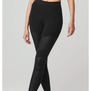alo moto legging black size xs